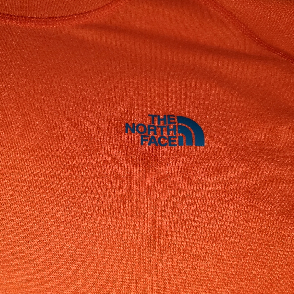Men's The North Face, Orange FlashDry size large,  long sleeve shirt - Picture 3 of 5